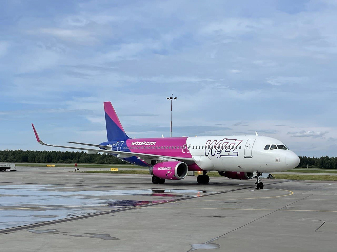 Аэропорт Пулково обслужил первый рейс авиакомпании Wizz Air из Будапешта